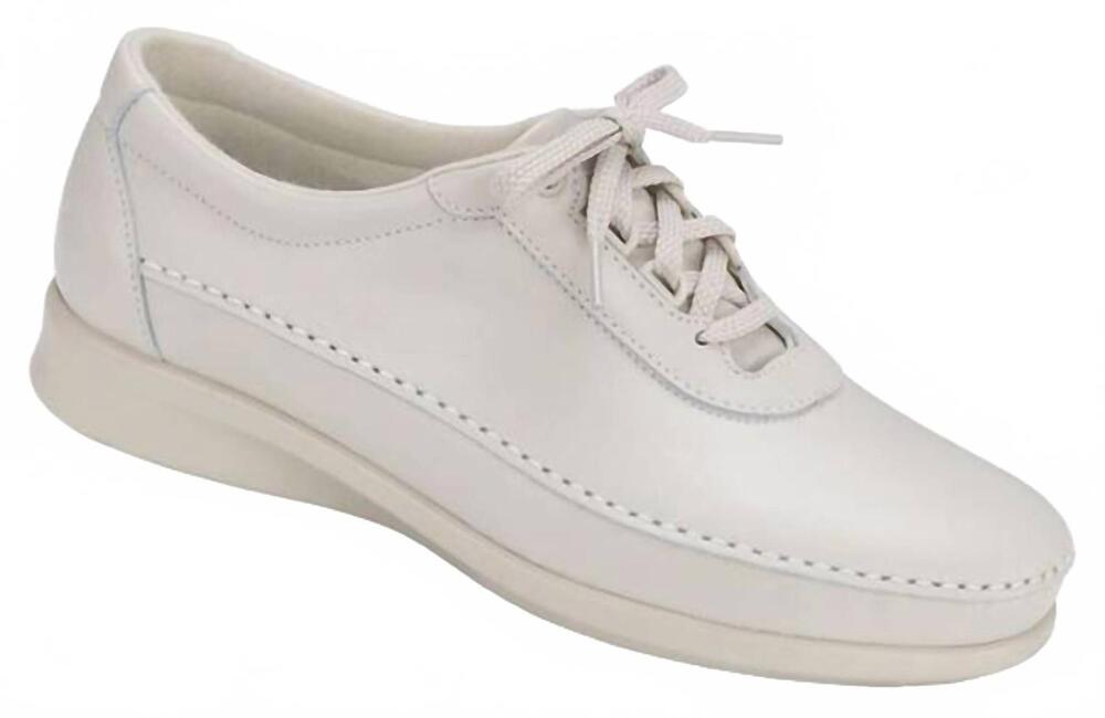 NEW SAS women's traveler athletic lace up shoe in bone